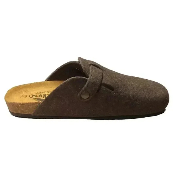 Plakton Clogs Women 9 40 Brown Blogg Felted Wool Cork Slip On Soft Footbed NEW - Picture 4 of 7